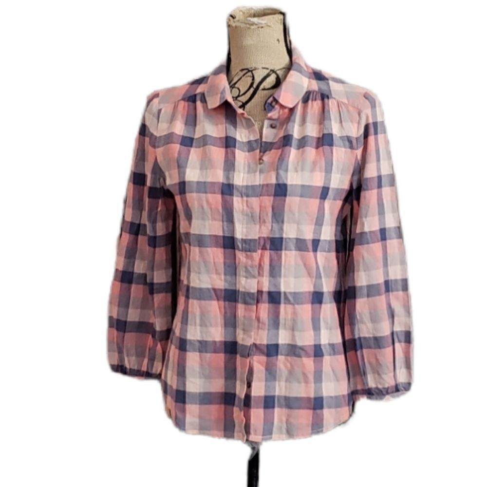 Broadway & Broome Plaid Spring Shirt